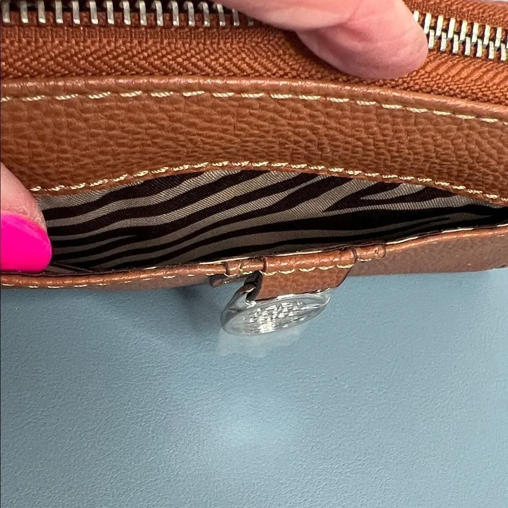 Dana Buchman Brown Leather-Like Wallet NWOT
